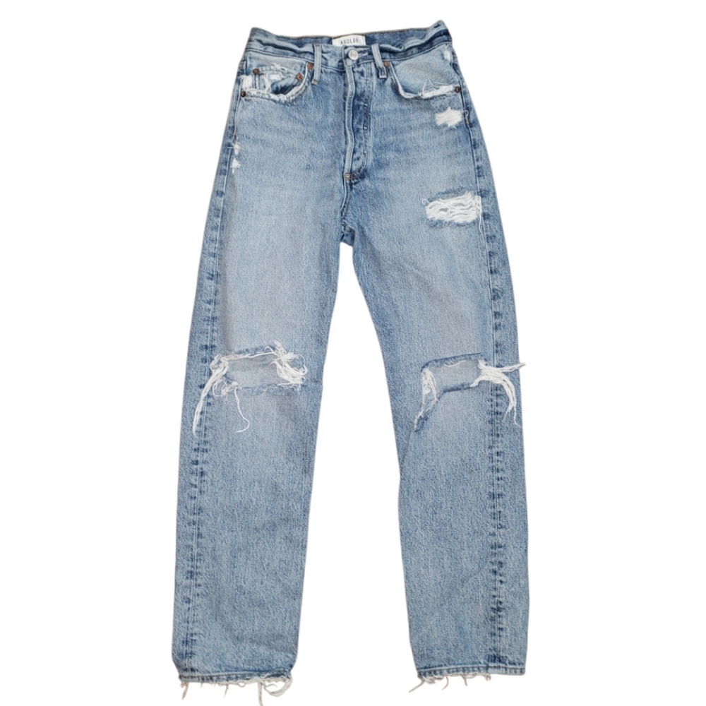 Agolde 90s Mid Rise Loose Fit Jeans In Isolate - Picture 4 of 15
